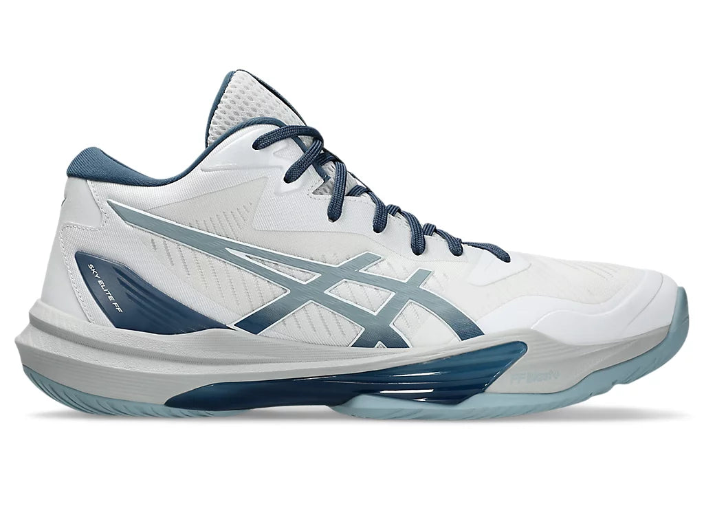 アシックス SKY ELITE FF MT3 ホワイト/ドルフィングレー Men's Volleyball Shoe - Sky Elite FF MT 3 | Silicon Volley