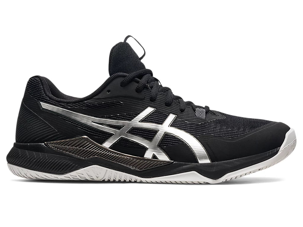 Asics Men s Gel Tactic Volleyball shoe black pure silver