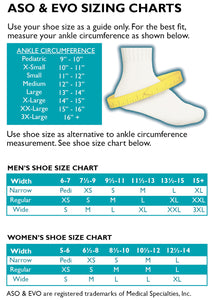 ASO Ankle Brace Stabilizer - white