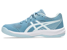 Load image into Gallery viewer, Asics Unisex Youth Upcourt 6 Volleyball Shoe - saba blue/white
