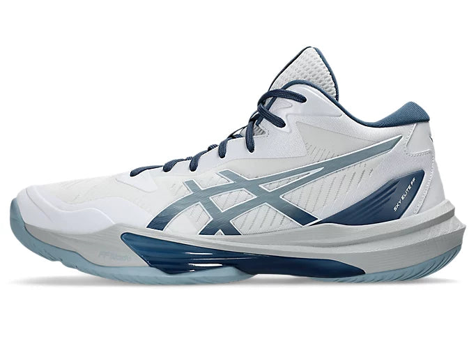 アシックス　SKY ELITE FF MT3 ホワイト／ドルフィングレー Men's Volleyball Shoe - Sky Elite FF MT 3 | Silicon Volley