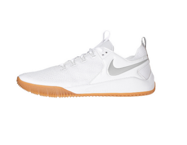 White hyperace volleyball shoes on sale