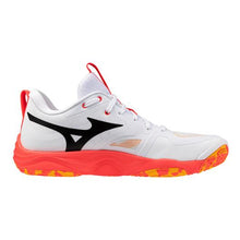 Load image into Gallery viewer, Mizuno Men&#39;s Wave Momentum Elite Volleyball shoe - white/fiery coral
