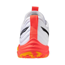 Load image into Gallery viewer, Mizuno Men&#39;s Wave Momentum Elite Volleyball shoe - white/fiery coral
