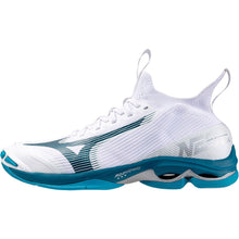 Load image into Gallery viewer, Mizuno Men&#39;s Wave Lightning Neo 2 - white/moroccan blue
