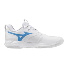Load image into Gallery viewer, Mizuno Women's Wave Momentum Pro Volleyball Shoe - white/baby blue
