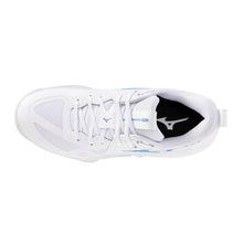 Load image into Gallery viewer, Mizuno Women's Wave Momentum Pro Volleyball Shoe - white/baby blue
