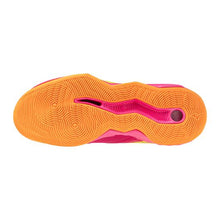 Load image into Gallery viewer, Mizuno Women's Wave Momentum Pro Volleyball Shoe - pink tetra/fortune yellow
