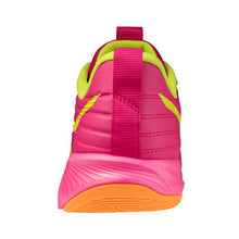 Load image into Gallery viewer, Mizuno Women's Wave Momentum Pro Volleyball Shoe - pink tetra/fortune yellow
