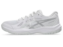 Load image into Gallery viewer, Asics Unisex Youth Upcourt GS 6 Volleyball Shoe - white/pure silver

