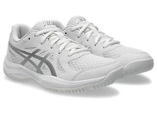Load image into Gallery viewer, Asics Unisex Youth Upcourt GS 6 Volleyball Shoe - white/pure silver
