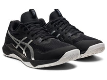 Load image into Gallery viewer, Asics Men&#39;s Gel-Tactic Volleyball shoe - black/pure silver
