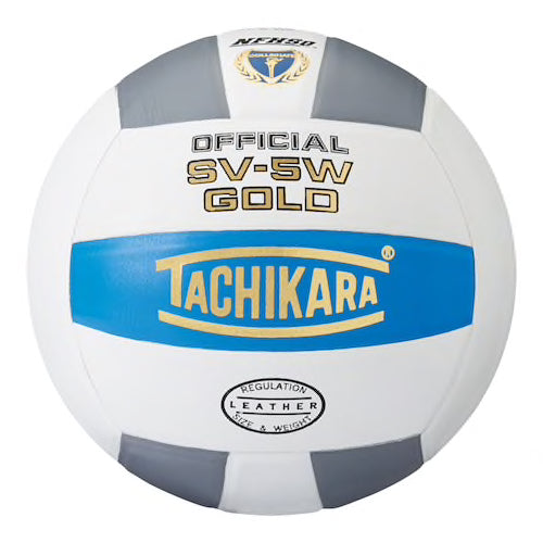 Tachikara SV5W-Gold Volleyball - blue/white/gray