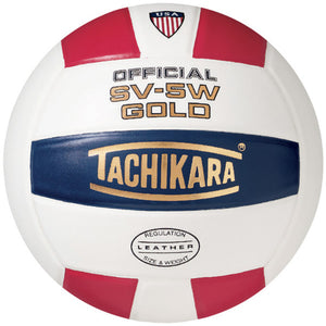 Tachikara SV5W-Gold Volleyball - red/white/navy