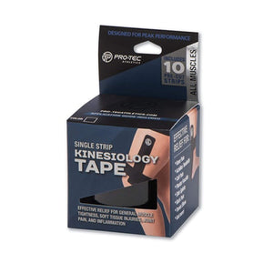 Pro-Tec Kinesiology Tape Single Strip - black