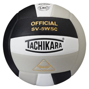 Tachikara SV5WSC Volleyball - black/white/silver gray